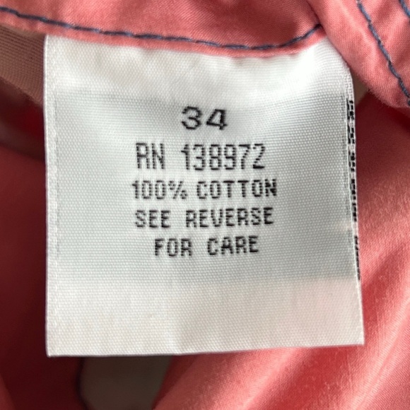 Jet Lag Reversible Graphic Print Salmon Pink Shorts Size 34 - Picture 5 of 10